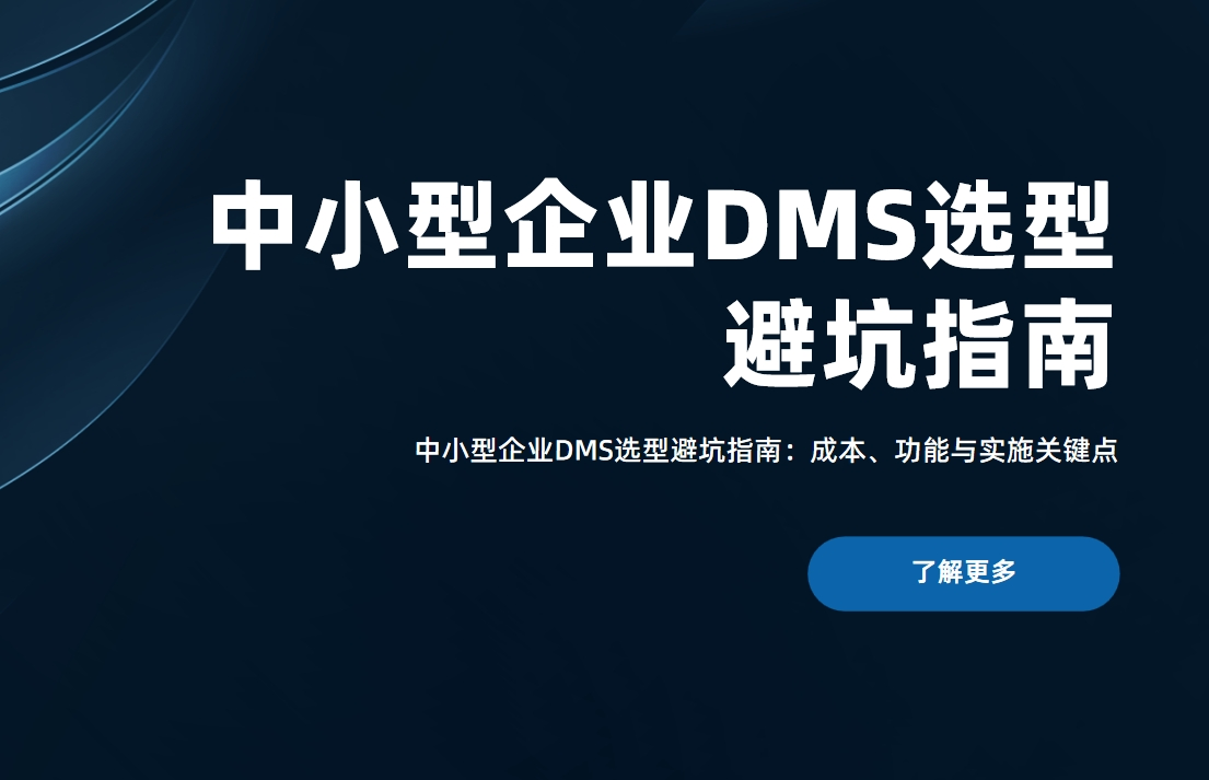 中小型企業(yè)DMS選型避坑指南：成本、功能與實施關(guān)鍵點(diǎn)